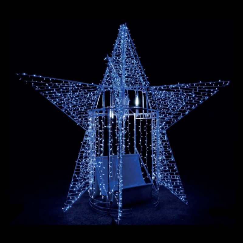 3D Etoile Lumineuse Étoile de Noël LED Guirlande Décoration