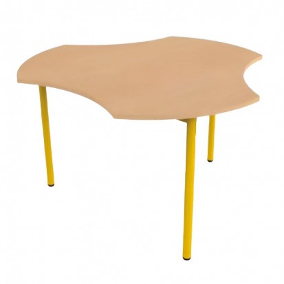 Ø100 cm - Table école modulable hélice 3 pieds