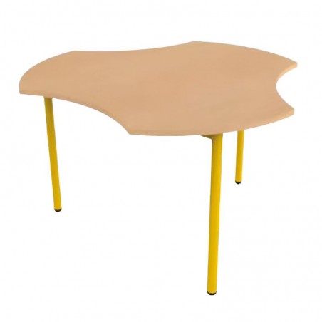 Ø100 cm - Table école modulable hélice 3 pieds