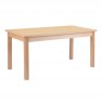 120x80 cm - Table scolaire rectangle en bois Louane