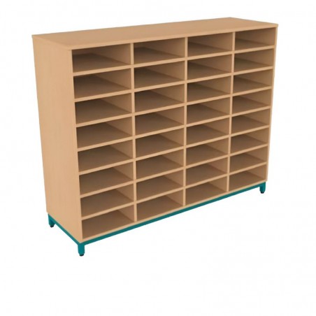 Meuble rangement 32 cases en bois