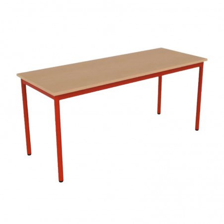 130x50 cm - Table d'école en bois 2 places