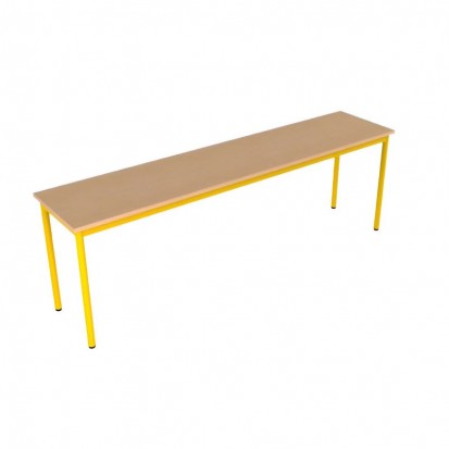 180x40 cm - Table 4 pieds pour salle d'étude