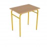 70x50 cm - Table scolaire monoplace 4 pieds VICKY