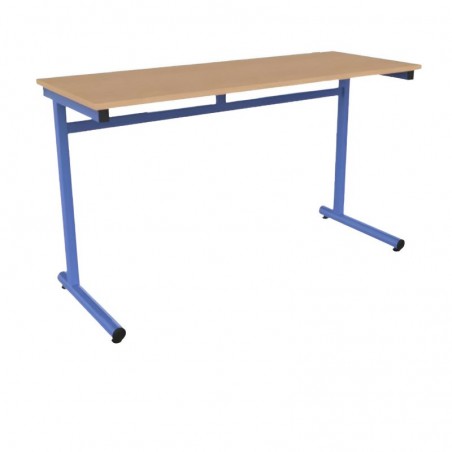 130x50 cm - Table scolaire fixe 2 places JOAO