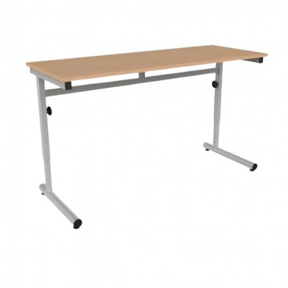 130x50 cm - Table scolaire biplace réglable en hauteur JOAO