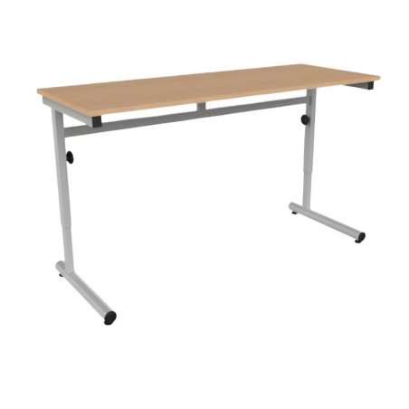 130x50 cm - Table scolaire biplace réglable en hauteur JOAO