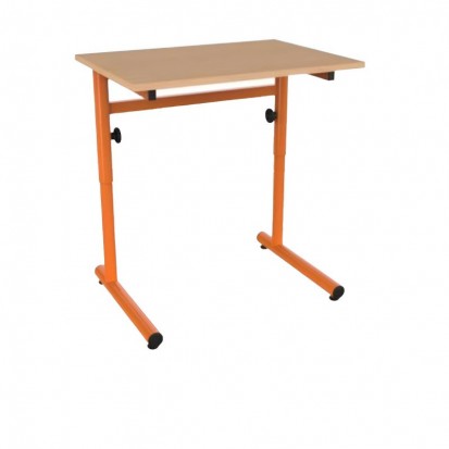 70x50 cm - Table scolaire monoplace à hauteur réglable CANELLE