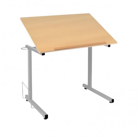 100x65 cm - Table scolaire à dessin fixe