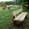 Banc public en bois