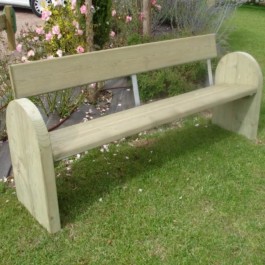 Banc urbain en bois