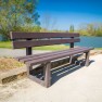 Banc urbain en plastique recyclé