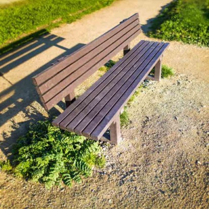 Banc en plastique recyclé