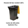 Carton 100 housses 120 L 35 µ