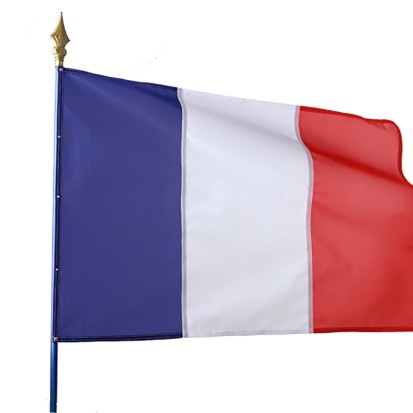 Kit écusson RF et 5 drapeaux français, Pavoisement, drapeaux et mâts