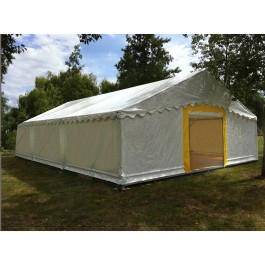 Tente de réception Plein Air (5x12m) 60m² - toit + armature - avec registre  de sécurité